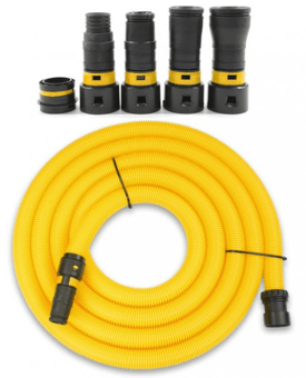 Picture of V-TUF 5M Yellow Hose & 4pcs Power Tool Adaptor Kit 32mm - [VT-VTVS7029]