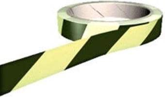 picture of Photoluminescent Floor Marking Tape - Black Tape - AS-PHT1