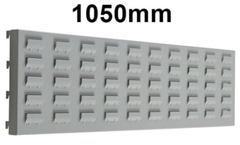picture of QMP Louvre Back Panel 1050mm to Suit 2100mm Workbench - Light Grey - [QM-BPLOV1050LX]