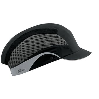 Picture of JSP - Aerolite Black Hard Cap - 2.5cm Short Peak - [JS-AAG000-001-100]