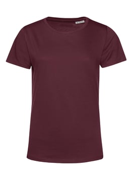 picture of B&C Women's Organic E150 Tee - Burgundy Red - BT-TW02B-BUR