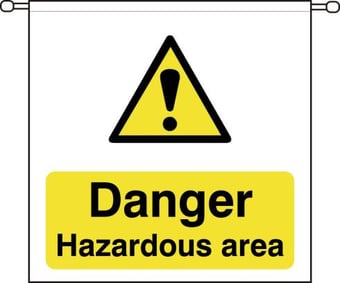 Picture of Spectrum Danger Hazardous area - Barrier Sign 760 x 760mm - SCXO-CI-14078