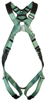 picture of MSA V-FORM Safety Harness Back D-Ring Qwik-Fit Leg Buckles XS - [MS-10205846]