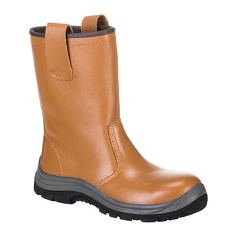 Picture of Portwest FW06 Steelite Rigger Unlined Tan Brown Boot - [PW-FW06TAR]