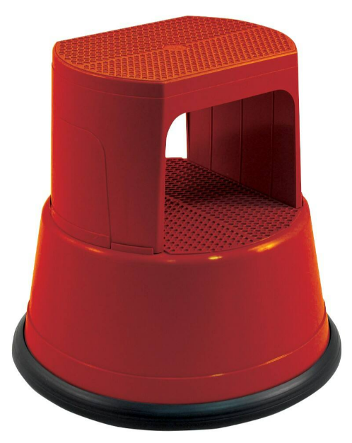 picture of Slingsby - Step Stool Plastic - Red - Anti-slip - [VK-1170964]