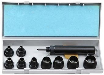 picture of Maun Wad Punch Set With Centre Punch Imperial 1/4 to 1 Inch - [MU-1001-05]