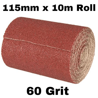 picture of Silverline - Aluminium Oxide Roll - 115mm x 10m Roll - 60 Grit - [SI-415650]