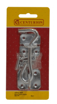 Picture of BZP Wire Cabin Hook - 100mm (4") - Single - [CI-HE277P]