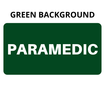 picture of PARAMEDIC Insert Card for Professional Armbands - [IH-AB-PMED] - (HP)