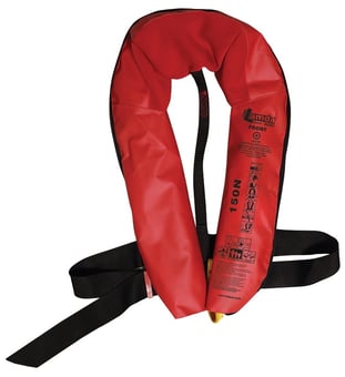 picture of Lalizas Inflatable Lifejacket Lamda - Auto 150N w/ Zipper - SOLAS/MED-MER - Adult - [LZ-711071] - (LP)