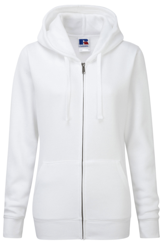 picture of Russell Ladies' Authentic Zipped Hood - WHITE - BT-266F-WHT