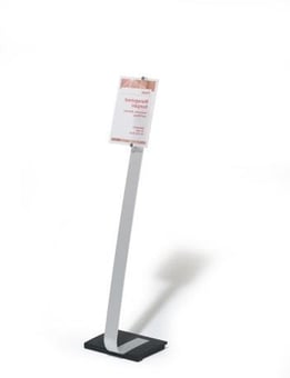 Picture of Durable - Crystal Sign Stand A4 - Silver - [DL-481823]