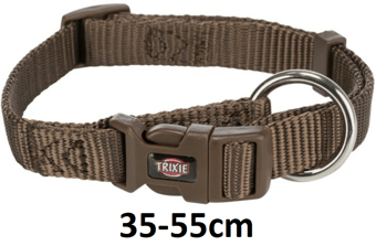 picture of Trixie Premium Dog Collar Hazelnut M-L 35-55cm/20mm - [CMW-TX201626]- (DISC-W)
