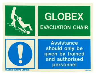 picture of Globex Evacuation Chair Sign - [GLX-ECS] - (LP)
