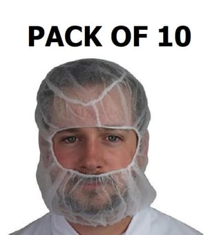 picture of Detectable Reusable White Balaclava Hood - [DT-441-T020-P06]