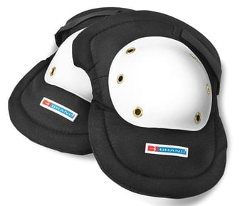 picture of Beeswift Riveted Cap Knee Pads - Black/White - [BE-BBKP02] - (DISC-R)