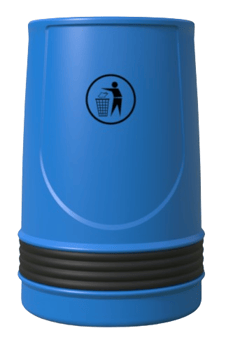 picture of Melba Swintex Falcon Litter Bin 90L - Blue - [MLB-2FALCON-BLU]