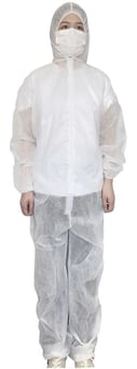 picture of Basic PP White Disposable Coverall - HXP-HX-P35050 - (DISC-W)