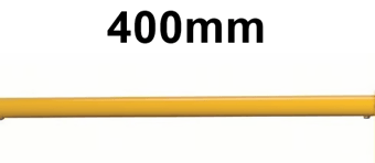 picture of QMP Round Tube Rail Barrier - Universal Rail - 400mm - [QM-RBTRBRBX400Y]
