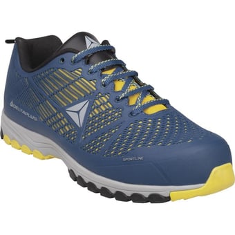 picture of Delta Plus S1P - SRC - Delta Sport - Mesh/Polyurethane Shoes  - Blue/Yellow - LH-DSPORSPBJ