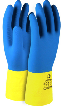 picture of UCI Capitol II Dual Colour Rubber Latex Safety Gloves - UC-G/CAPITOL-2