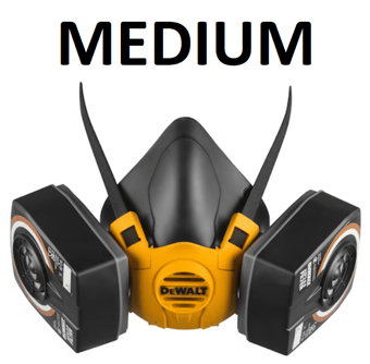picture of Dewalt Half Face Mask Respirator with A2P3 Filters Medium - [FDC-DXIR1HMMA2P3]