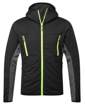 picture of Portwest EV470 - EV4 Insulated Hybrid Jacket - Black - Regular - PW-EV470BKR