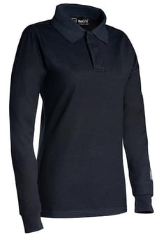 picture of ProGarm - ARC Ladies Long Sleeved Navy Blue Polo Shirt - PG-5282