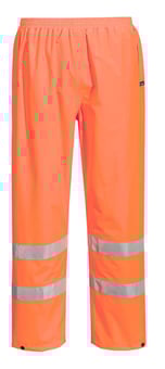 picture of Portwest S165 - Hi-Vis Lightweight Packable Trousers - Orange - PW-S165ORR