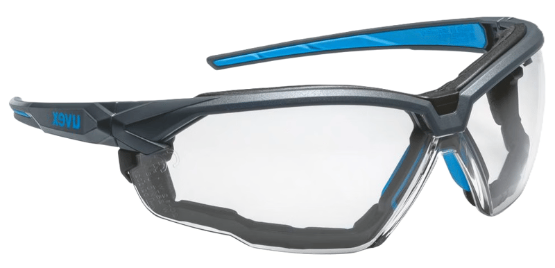 Uvex SuXXeed Safety Glasses - Clear Lens and Foam Seal - [TU-9181180] - (LP)