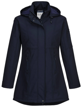 picture of Portwest - TK42 - Carla Softshell Jacket - Navy Blue - 310g - PW-TK42NAR