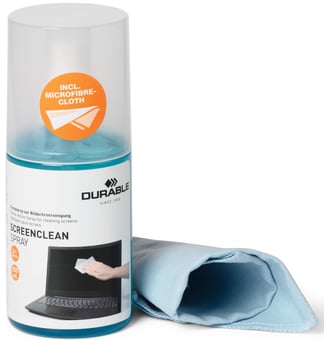 picture of Durable - Screenclean Spray 200ml with Cloth - Can - [DL-582300]