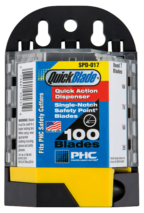 PHC Safety Point Blades Dispenser Black - [BE-SPD-17]