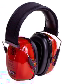 picture of Beeswift QED Comfort Ear Defenders - Red - SNR 33 - [BE-QED506]