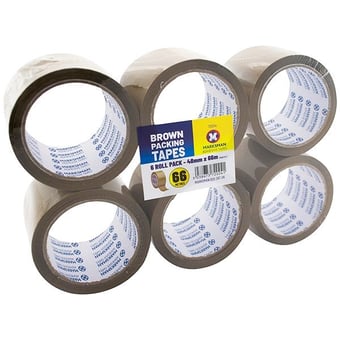 Picture of Marksman Brown Packing Tape - 48mm x 66m - Pack of 6 Rolls - [PD-72024C]