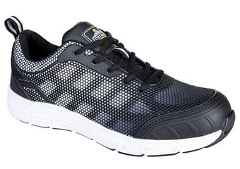 Picture of Portwest - FT15 - Steelite Tove Black/White Trainer S1P - [PW-FT15BKW]