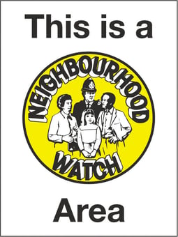 Picture of Neighbourhood Watch Sign - 300 X 400Hmm - Duralite GRP - Single - [AS-TUF14-DG]