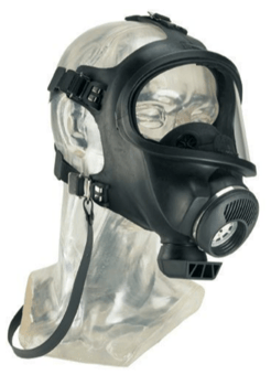 Picture of MSA - 3S Full Face Mask - Standard Version - Polycarbonate Lens - Rubber - RD40 - Small - [MS-D2055779]