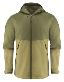picture of James Harvest Northville Two-Tone Shell Jacket - Moss Green - BT-HAR2111041-H704