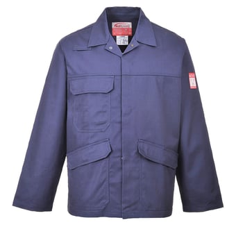 picture of Portwest - Bizweld Flame Resistant Navy Blue Jacket - PW-FR35NAR