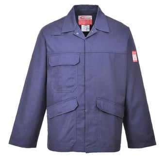 Picture of Portwest - Bizweld Flame Resistant Navy Blue Jacket - PW-FR35NAR