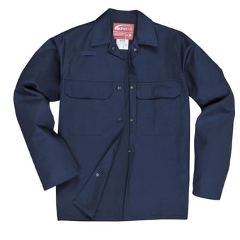 Picture of Portwest - Bizweld Flame Resistant Navy Blue Jacket - PW-BIZ2NAR