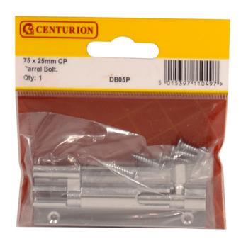 Picture of Centurion CP Wide Necked Barrel Bolt - 75mm (3") x 25mm (1") - [CI-DB05P]