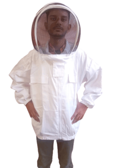 Picture of BeeKeeping Cotton Jacket - White - BBE-BB-902