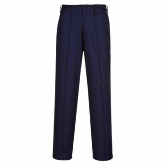 picture of Portwest - LW97 Ladies Elasticated Trousers - Navy Blue - Regular Leg - PW-LW97-NAV