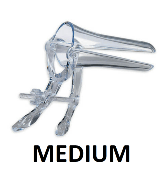 picture of PELIspec Vaginal Specula with Lock Clear Medium x 25 - [ML-400106] - (LP)
