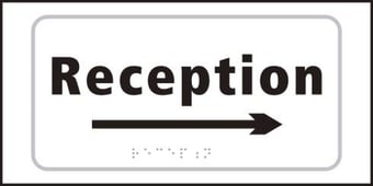 Picture of Spectrum Reception Arrow Right - Taktyle 300 x 150mm - SCXO-CI-TK2271BKWH