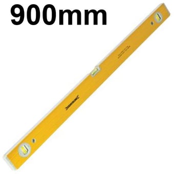 picture of Silverline - Heavy Duty Spirit Level - 900mm - 3 Vials - 1.2mm Thick Aluminium - [SI-SL23]
