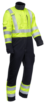 Picture of ProGARM 6460 Lightweight Coverall - Hi-Viz Yellow/Navy - Tall Leg - PG-6460-TL - (LP)