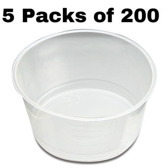 picture of Sterile Gallipot - Clear - 60ml - 5 Packs of 200 - [ML-D41021-PACK]